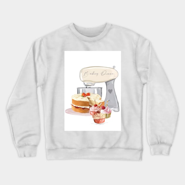 Baking queen Crewneck Sweatshirt by Leamini20